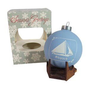 Annapolis Amblers Christmas Ornament Skipjack Boat Parade Volksmarch 1990 VTG